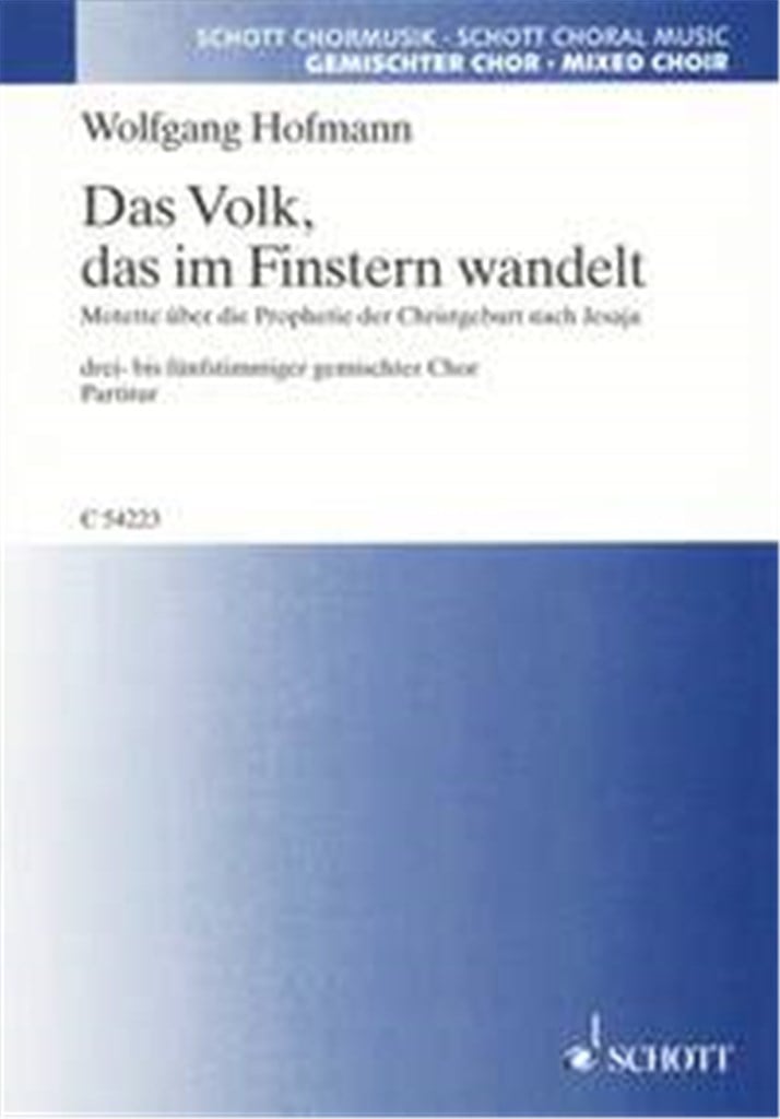 Das Volk, das im Finstern wandelt